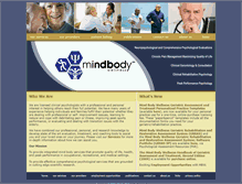 Tablet Screenshot of mindbodywellnesspc.com